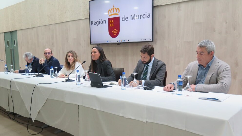 Intervención de la consejera de Turismo, Carmen Conesa, en el inicio de la jornada de trabajo con la vicesecretaria de Estado. (CARM)