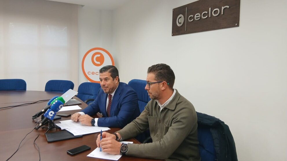 El presidente de Ceclor, Juan Jódar, junto al presidente de Ucecon, Juan Francisco García. (Ceclor)