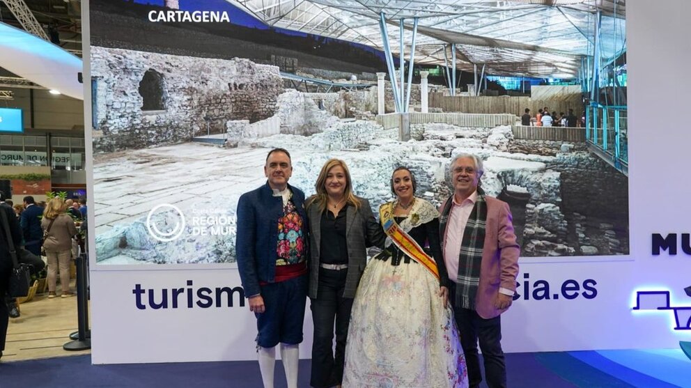 Imagen de la reunión en Fitur. (Ayuntamiento de Cartagena)