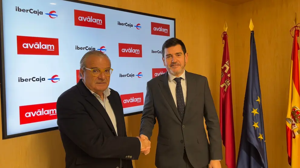 Luis Martínez de Salas y Fernando Gea durante la firma del acuerdo. (Portavoz)