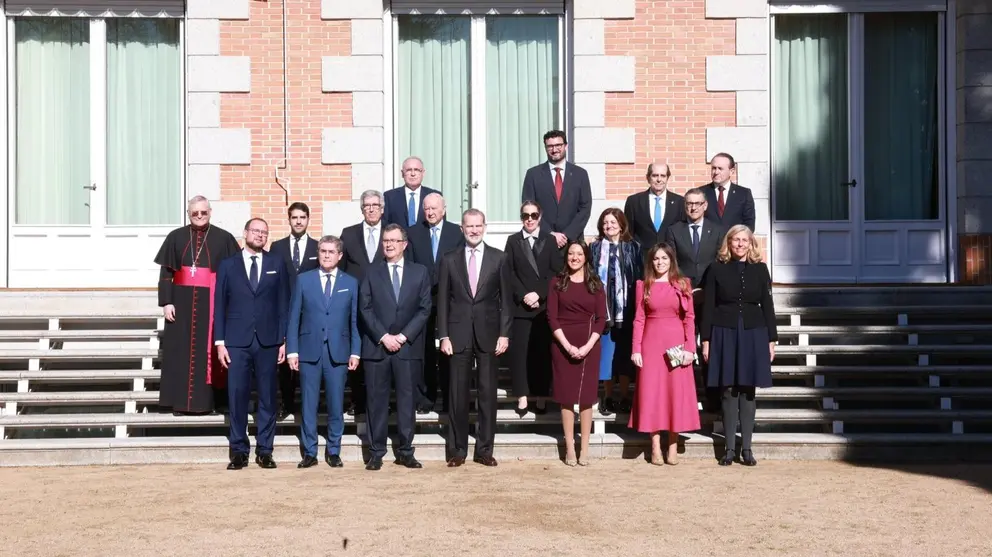 Recepción de Felipe VI al Comité organizador de Murcia 1200. (Ayuntamiento de Murcia)