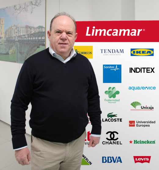 Pedro Cánovas, en las instalaciones de su empresa Limcamr.