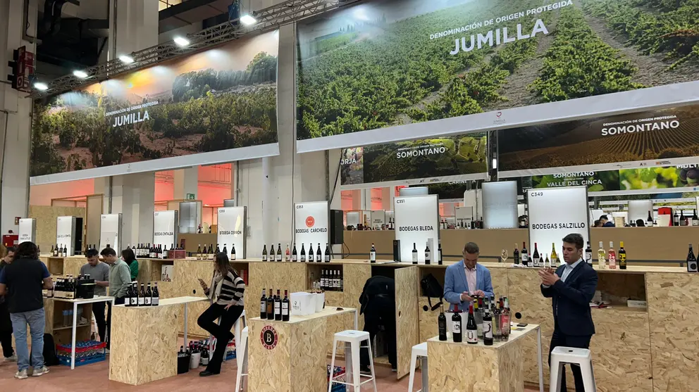 Estand de la DOP Jumilla en la feria de Barcelona. (DOP Jumilla)