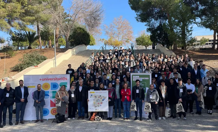 Estudiantes participantes en ‘+ Universitari@s ODSesionad@s’. (Universidad de Murcia)