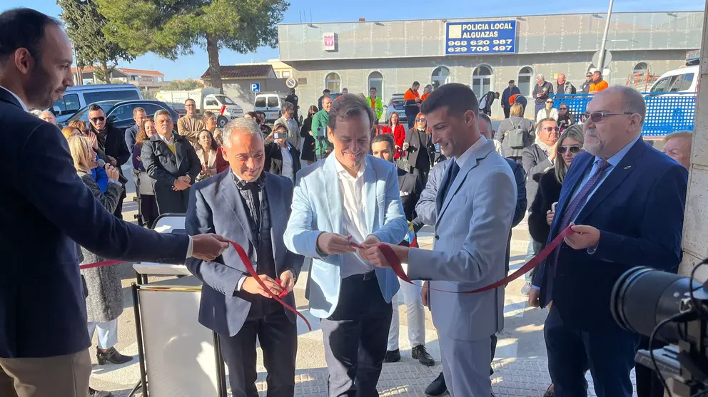 Imagen durante la inauguración del espacio. (Ayuntamiento de Alguazas)