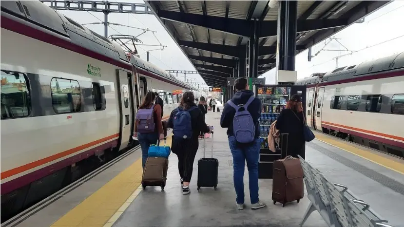 Trenes de Renfe en una estación. (Renfe)