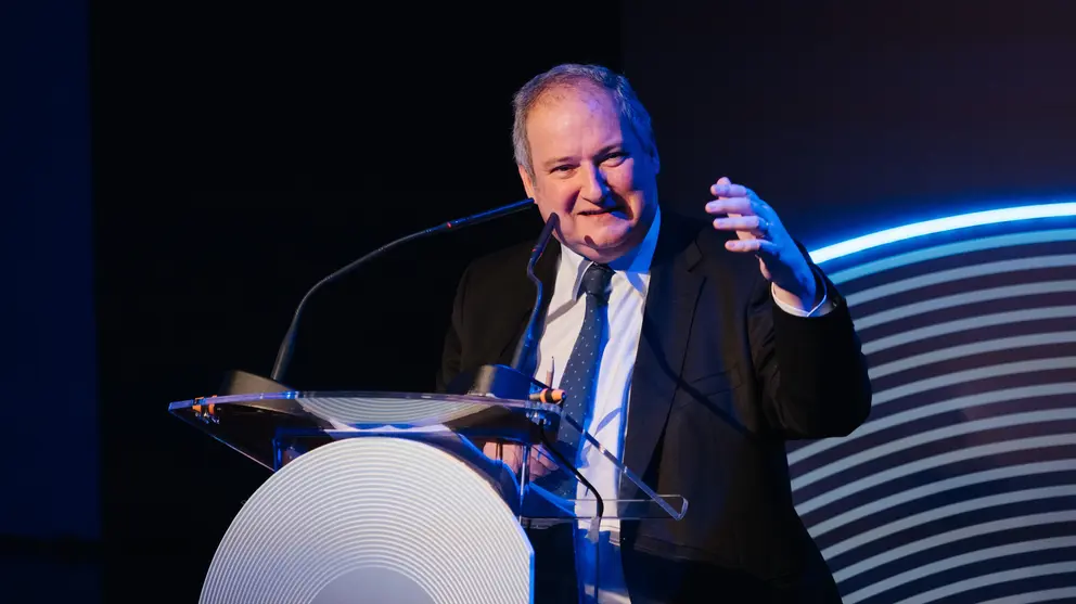 El ministro de Industria, Jordi Hereu, en la clausura del Foro Anfac 2025. (Ministerio de Industria)