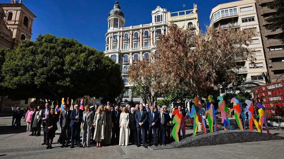 Imagen durante el acto institucional de inauguración. (Ayuntamiento de Murcia)