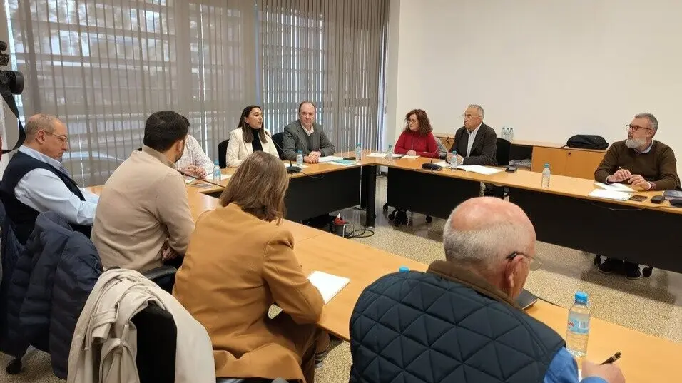 La consejera Sara Rubira durante la reunión del grupo de trabajo de hortícolas de la comisión territorial del Seguro Agrario celebrada este viernes. (CARM)